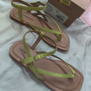 Lucky Brand lime green sandals